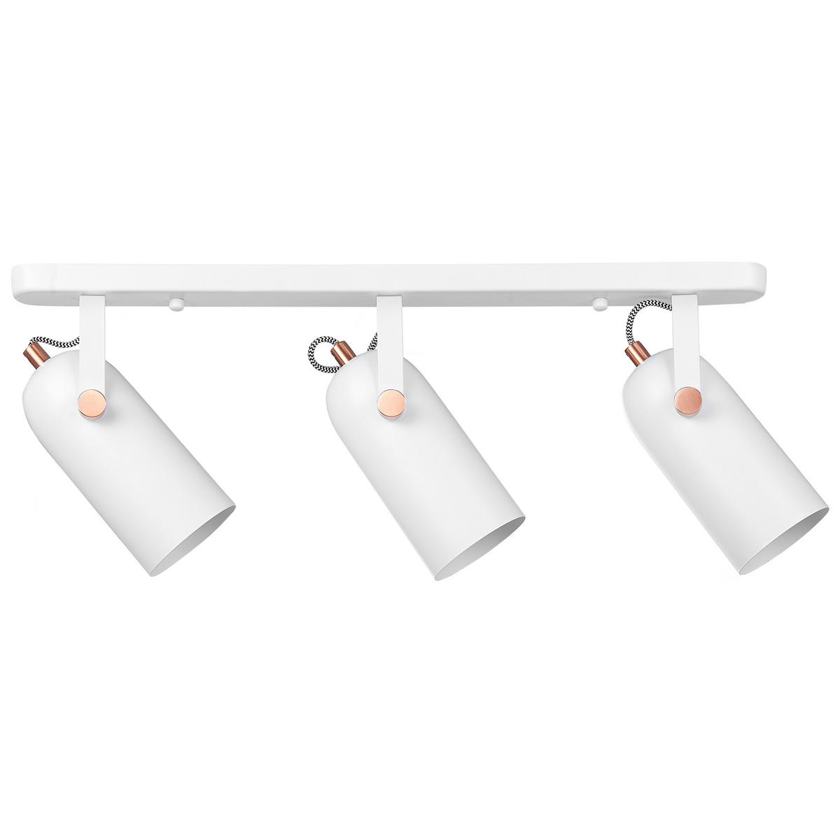WANDLEUCHTE 2er-Set Tyria 8/8/17 cm - Weiß, Metall (54/23/8cm) - Beliani