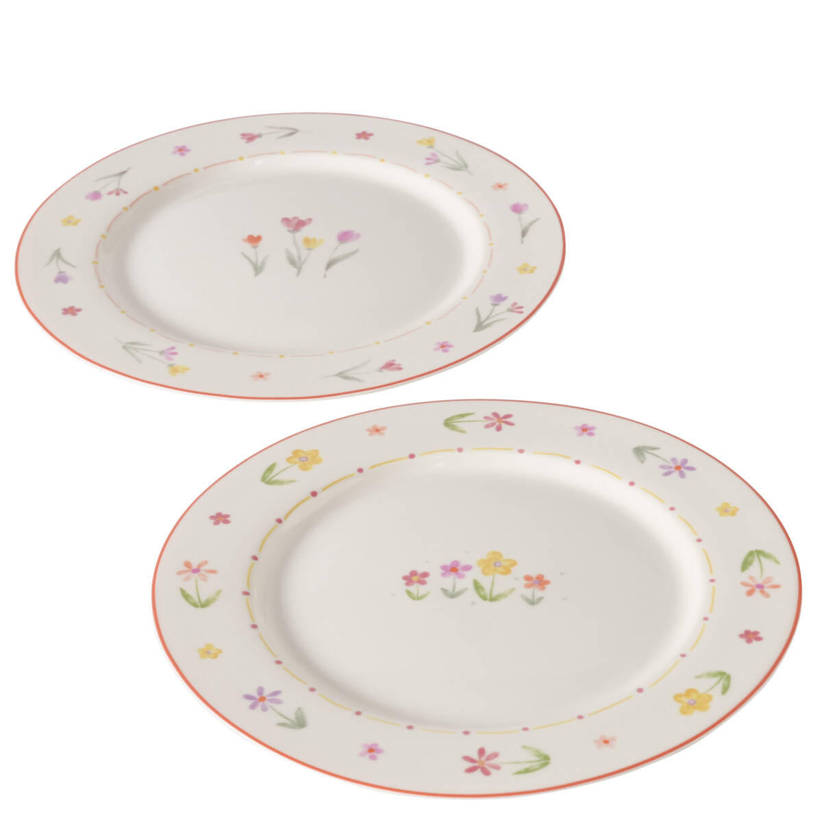 ESSTELLER Blümi Ø 27 cm - Hellrosa/Multicolor, Keramik (27cm) - Boltze Home