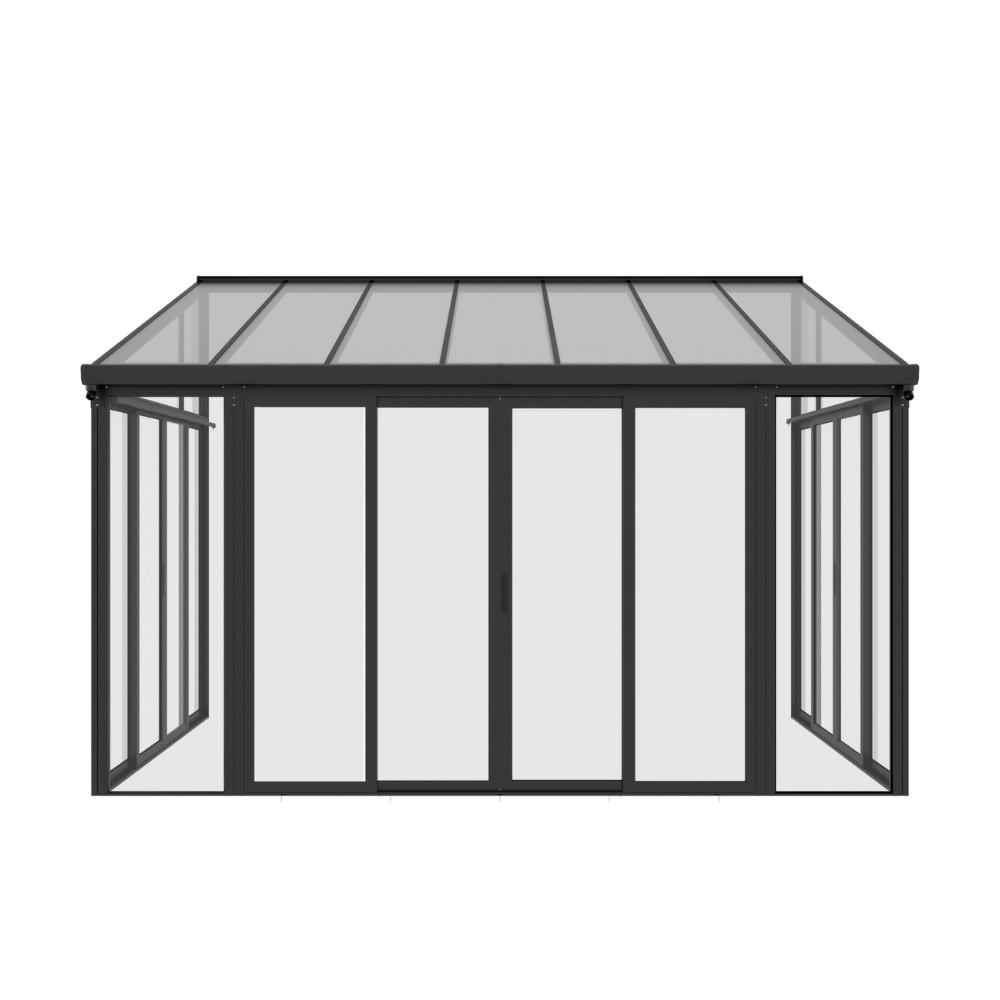 WINTERGARTEN AMARIS - Anthrazit, Metall (428/312/300cm) - Home Deluxe