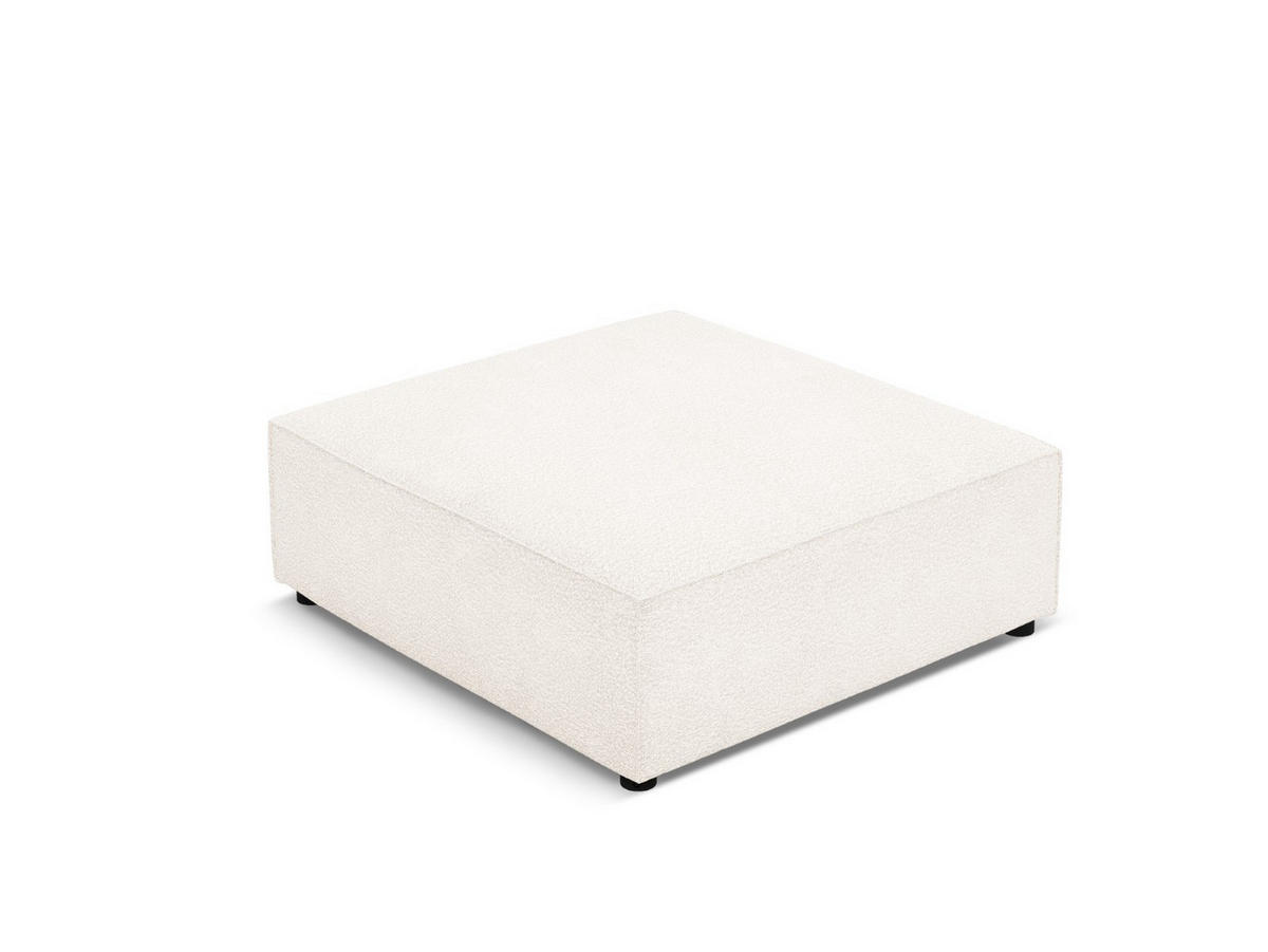 POUF Jodie aus Boucle beige - Beige, Textil (80/40/102cm) - Micadoni
