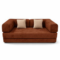 SCHLAFSOFA Kaia Braun Weiß - Braun, Textil (180/70/100cm) - COCO Living