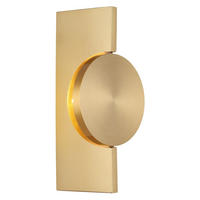 LED WANDLEUCHTE JASPER, Messing, Metall - Messingfarben, Metall (10/20/12cm) - Globo Lighting