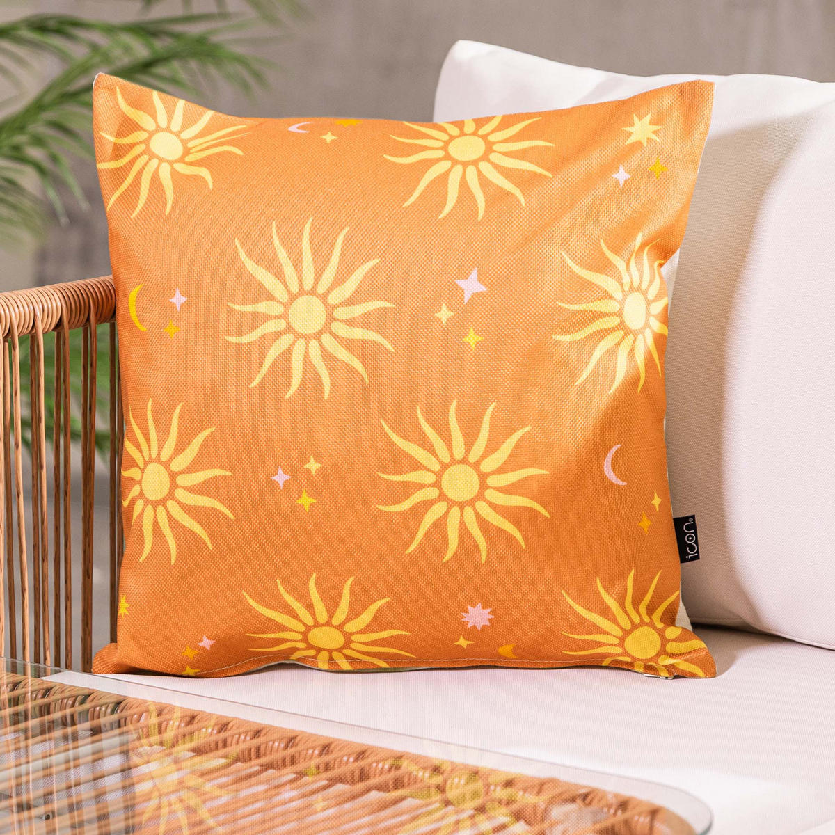 OUTDOORKISSEN 4er Set - Orange, Textil (43/43cm) - icon