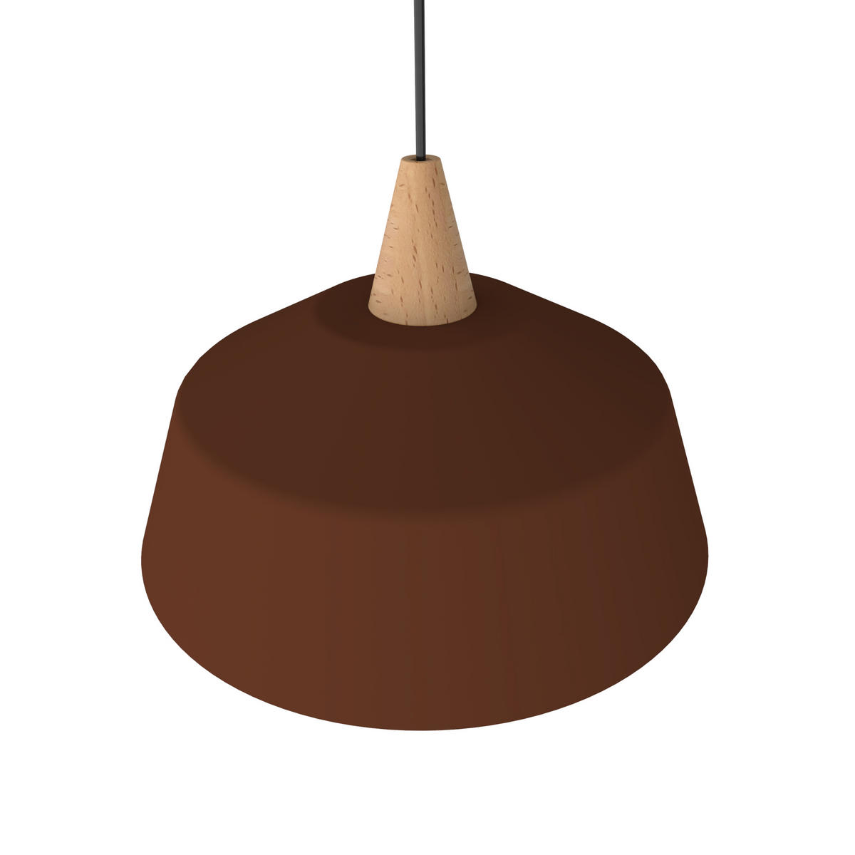 HÄNGELEUCHTE - Dunkelbraun, Metall (35/35/13cm) - Lumicom