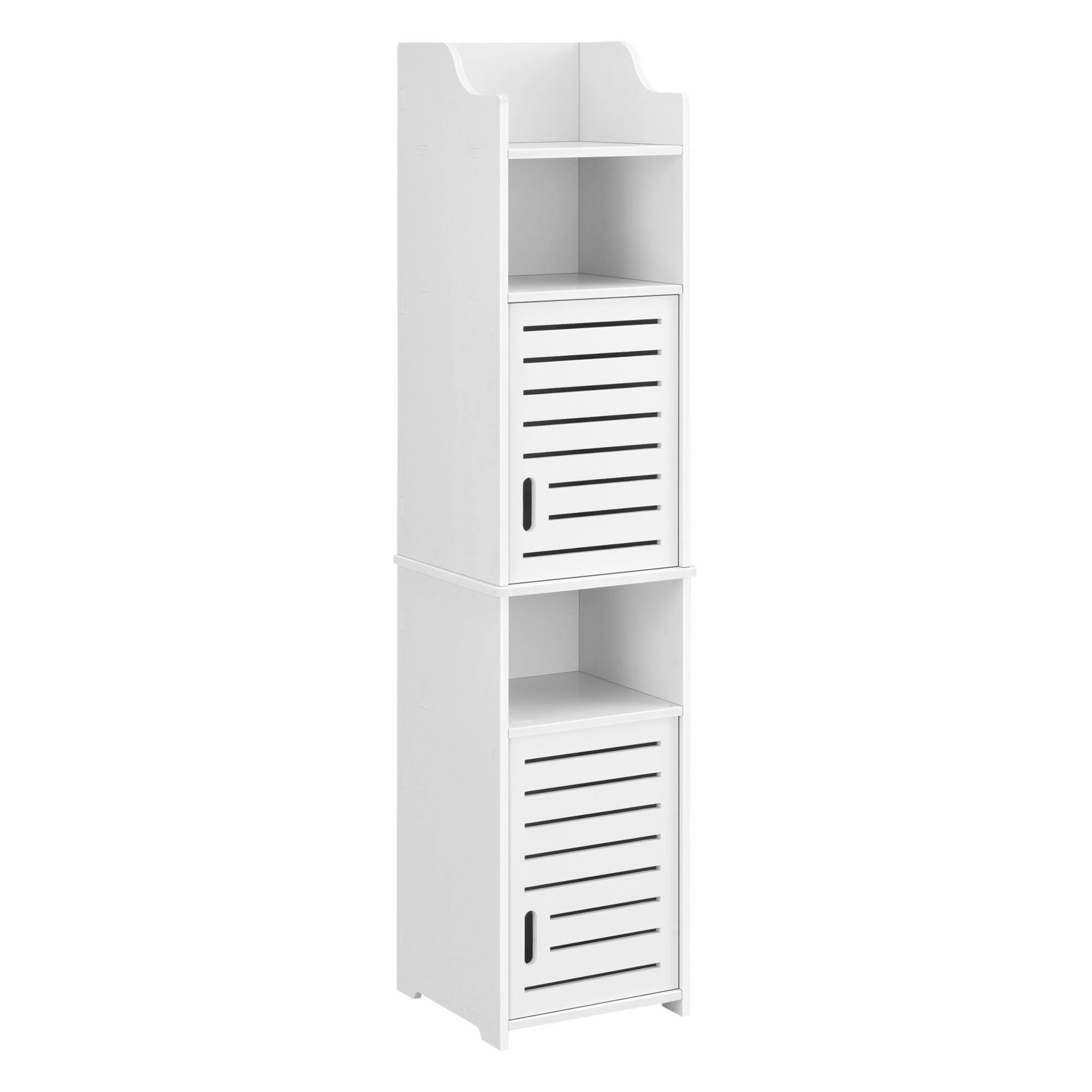 HOCHSCHRANK Mora - Weiß, Kunststoff (32/135/32cm) - [en.casa]