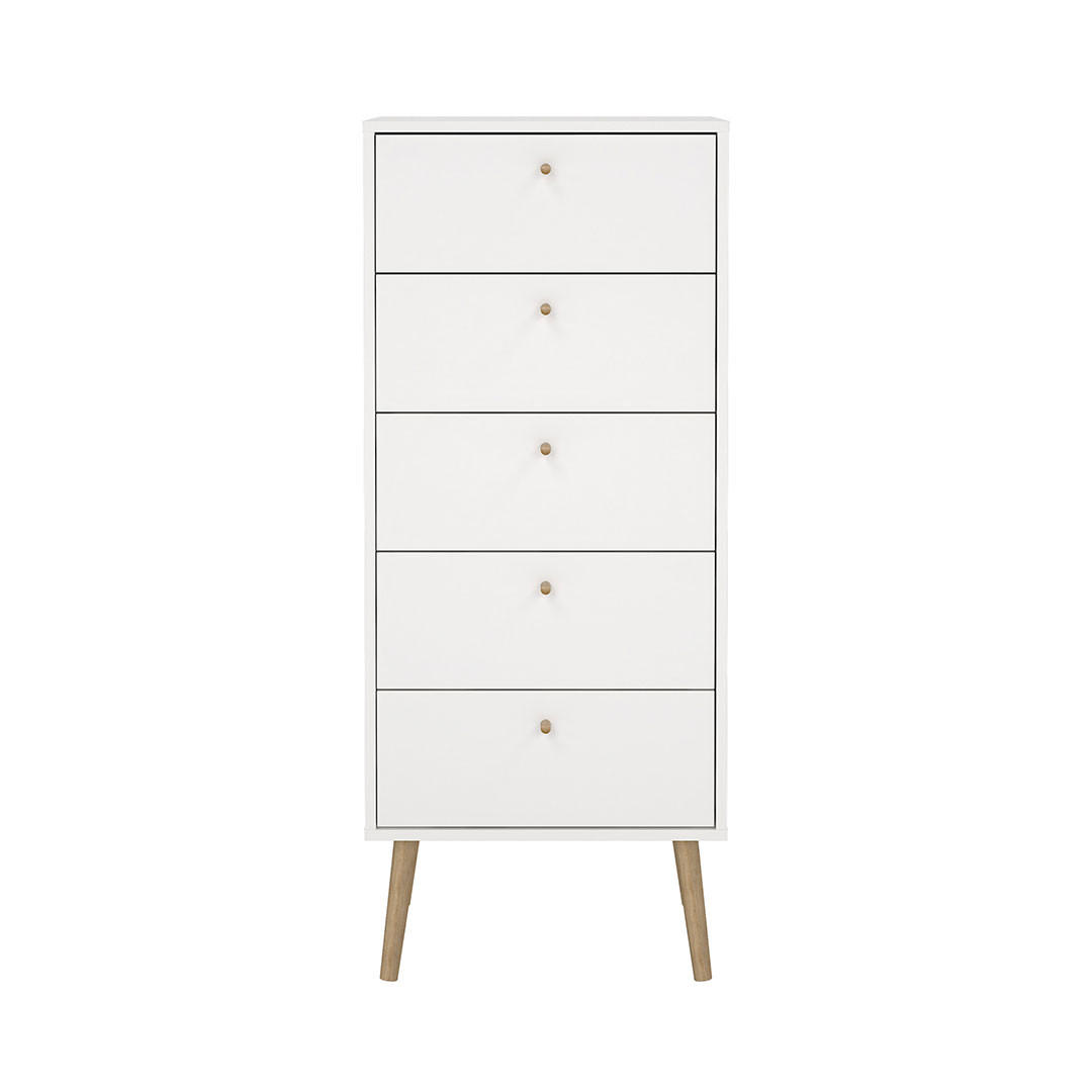 KOMMODE, Bodo, Weiß, Holzwerkstoff, 51 x 40 x 121 cm - Weiß, Holzwerkstoff (51/121/40cm) - ebuy24