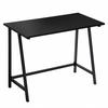 SCHREIBTISCH Metall Holzoptik Schwarz stabil 100x50x75 cm - Schwarz, Holzwerkstoff/Metall (50/100/75cm) - Begryf