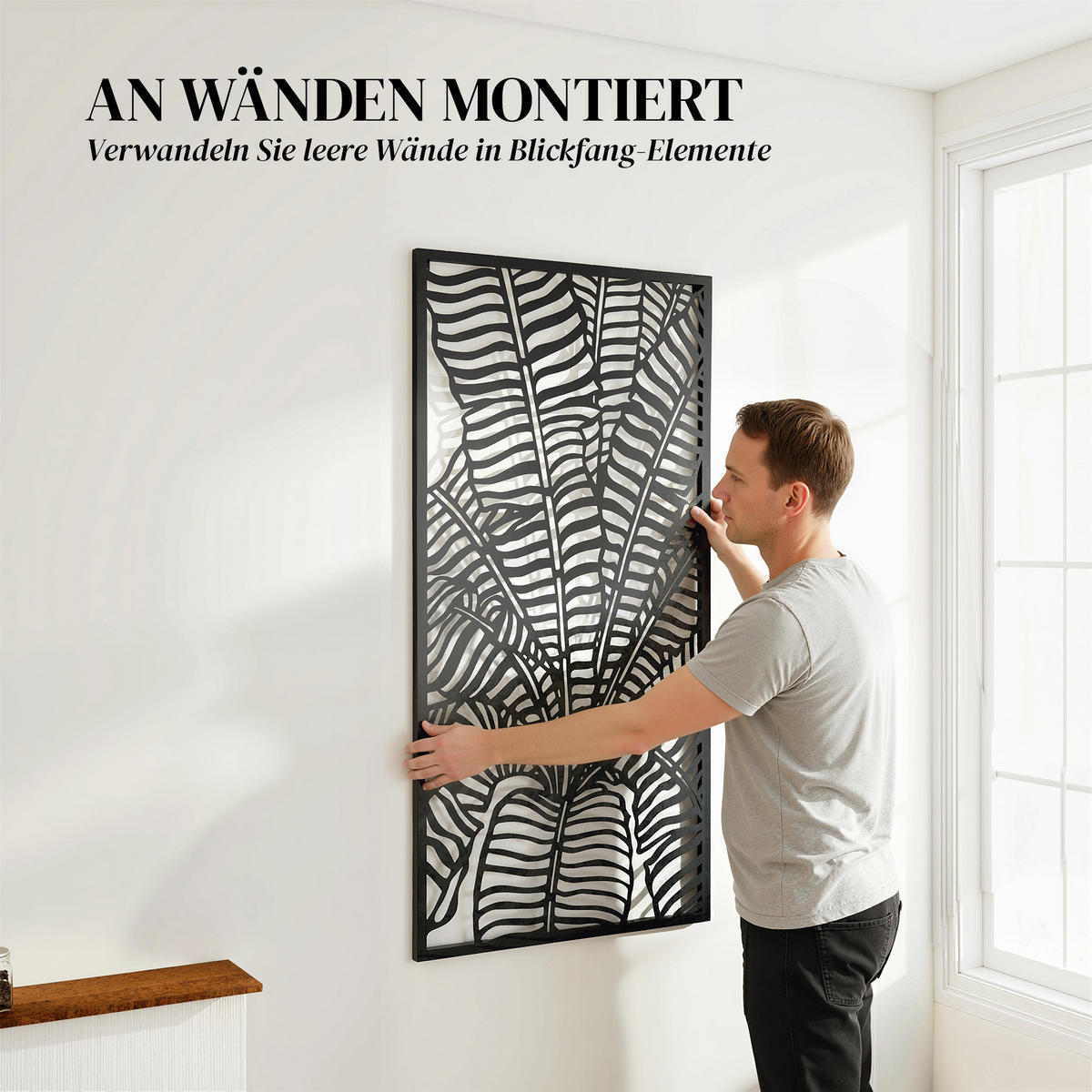 SICHTSCHUTZ aus Metall Schwarz - Schwarz, Metall (1.5/130cm) - Outsunny