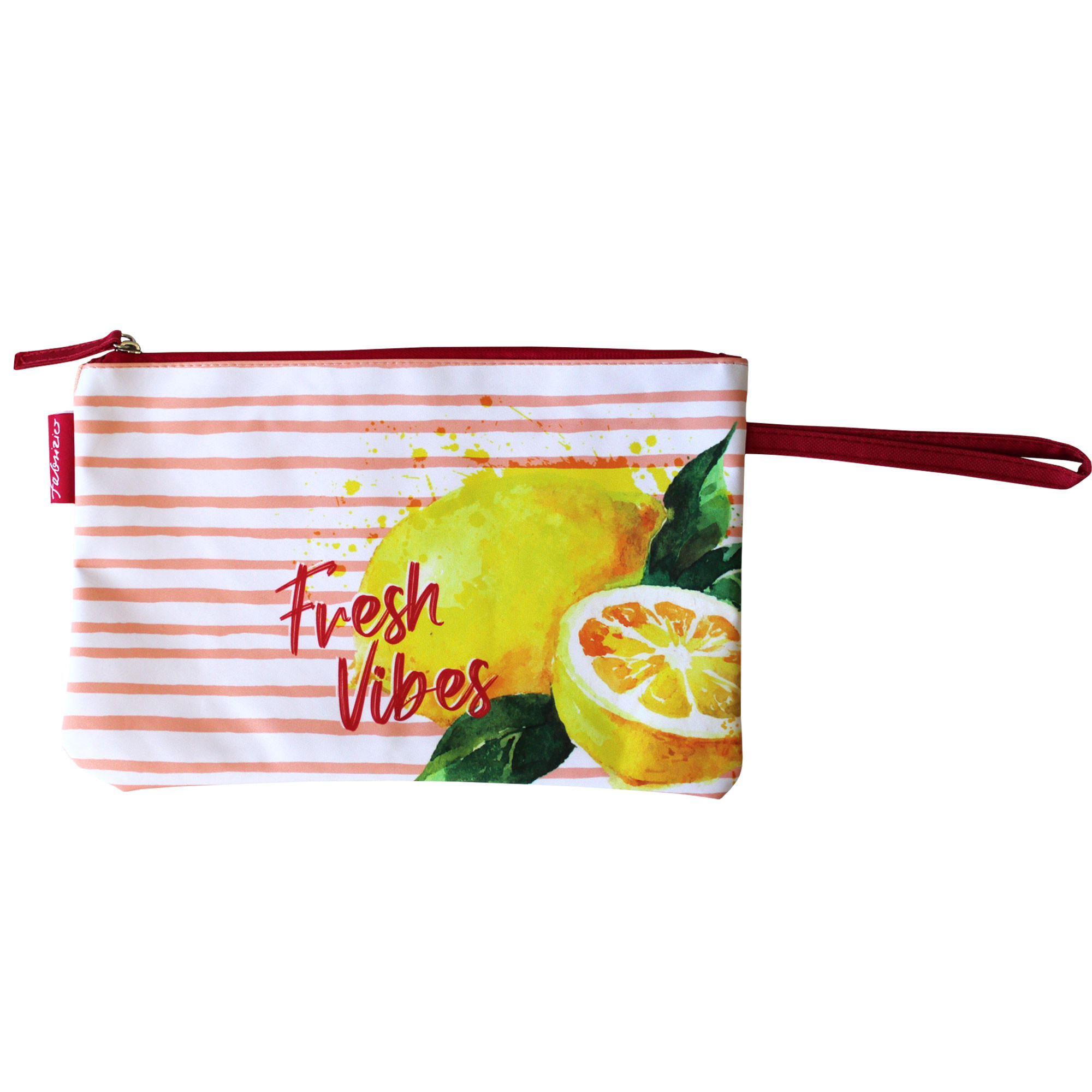 BIKINI WETBAG Fresh Vibes Lachs Badetasche wasserdichte Nasstasche - Rosa, Kunststoff (20/20/30cm) - TiborTex