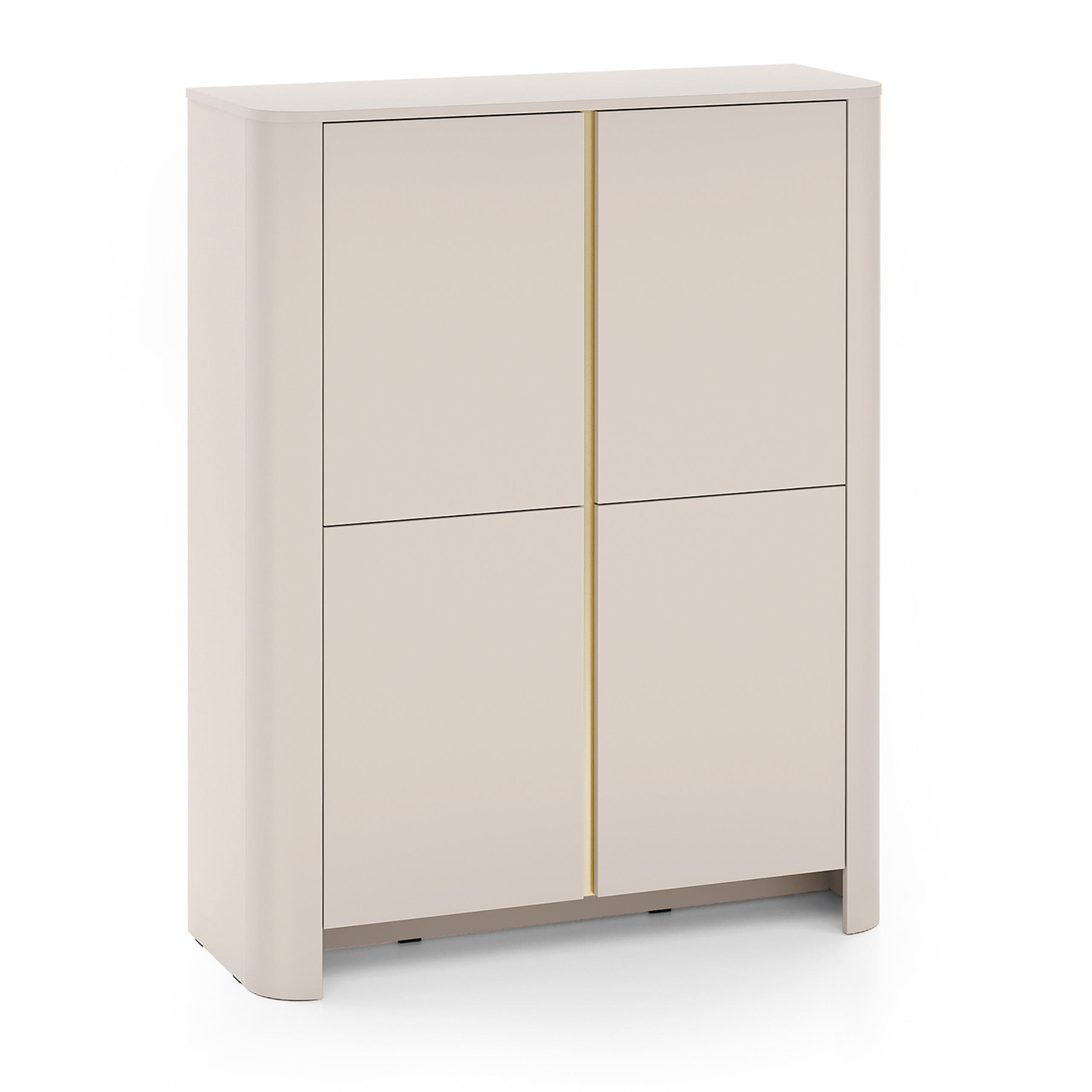 Masseno Highboard Kaschmir 103x132x39 cm