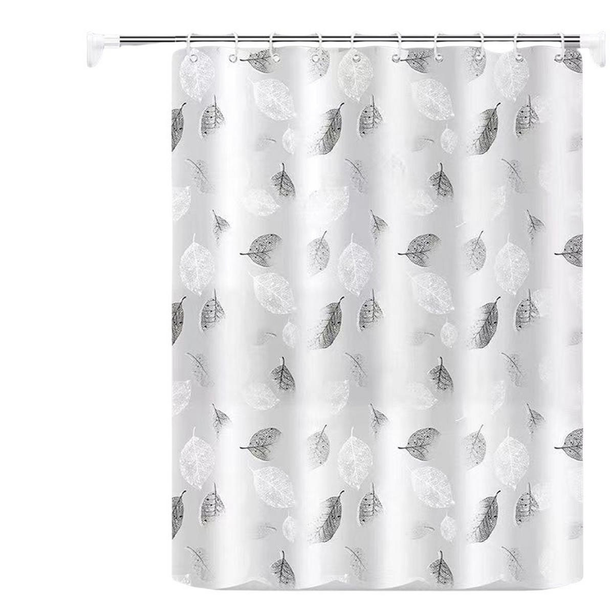 DUSCHVORHANG Wasserdicht 150 x 180 cm - Weiß, Textil (150/180cm) - Kaket