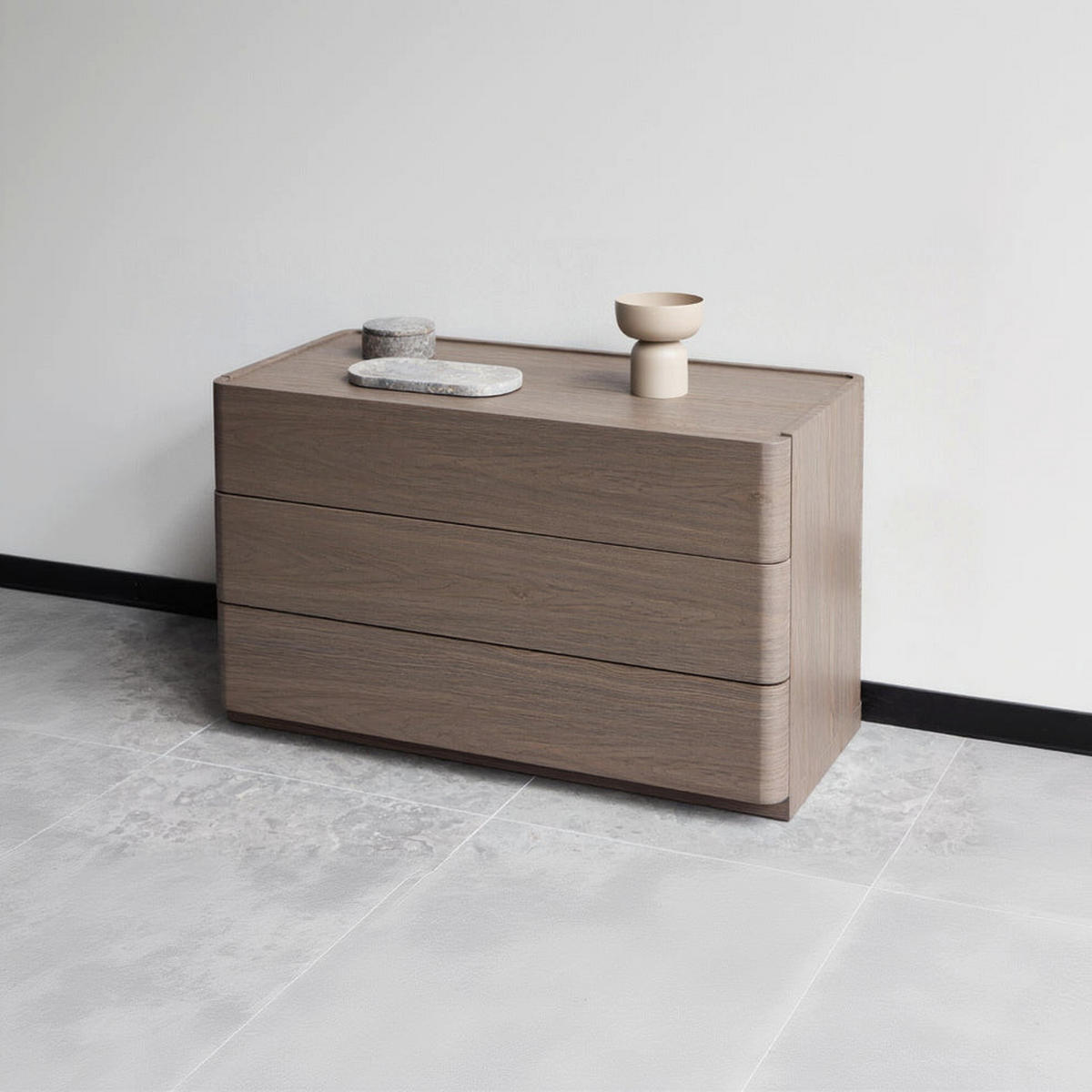 KOMMODE Frederick - Mokka, Holzwerkstoff (100/60/48cm) - kommodly