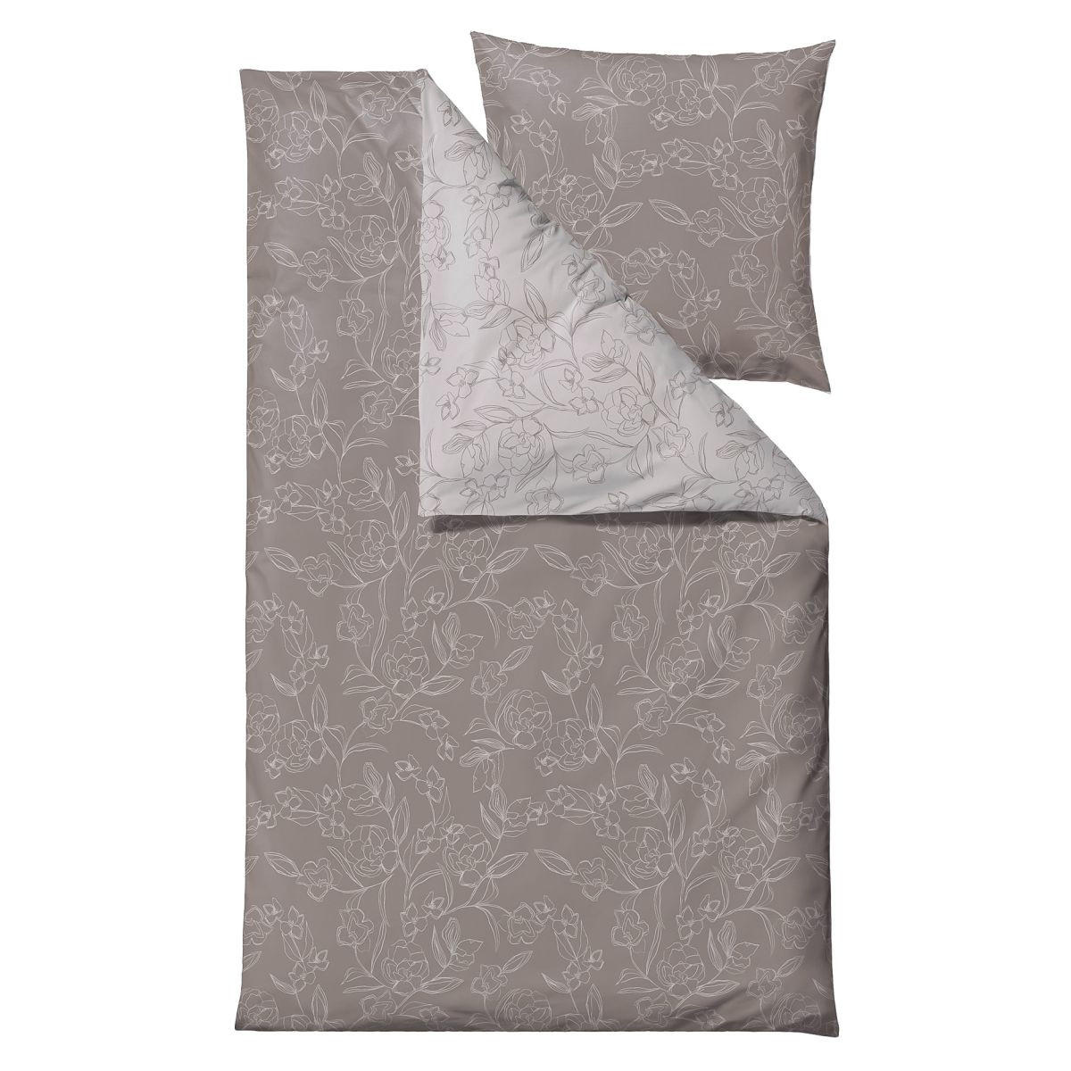 BETTWÄSCHE Infinity braun 135/200 cm Baumwolle - Braun, Textil (135/200cm) - Södahl