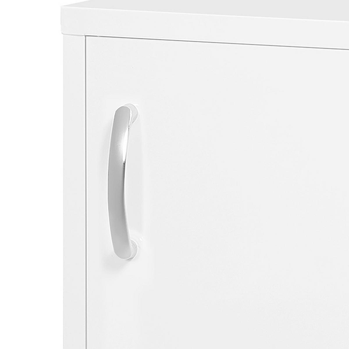 MEDIZINSCHRANK, Apothekerschrank, Medikamentenschrank für Wandmontage, Weiß - Weiß, Metall (15/53.5/40cm) - Kleankin