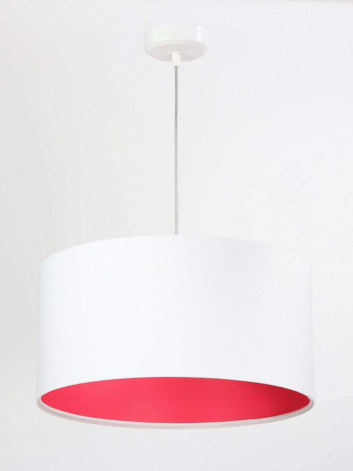 HÄNGELEUCHTE Rosa 40/20 cm - Pink/Weiß, Kunststoff (40/0.6/20cm) - ONZENO