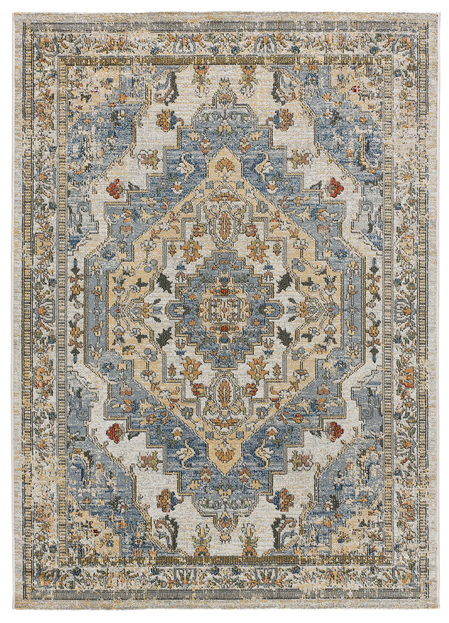 OUTDOORTEPPICH Blau Luna 120/170 cm - Blau, Kunststoff/Textil (120/170cm) - Atticgo