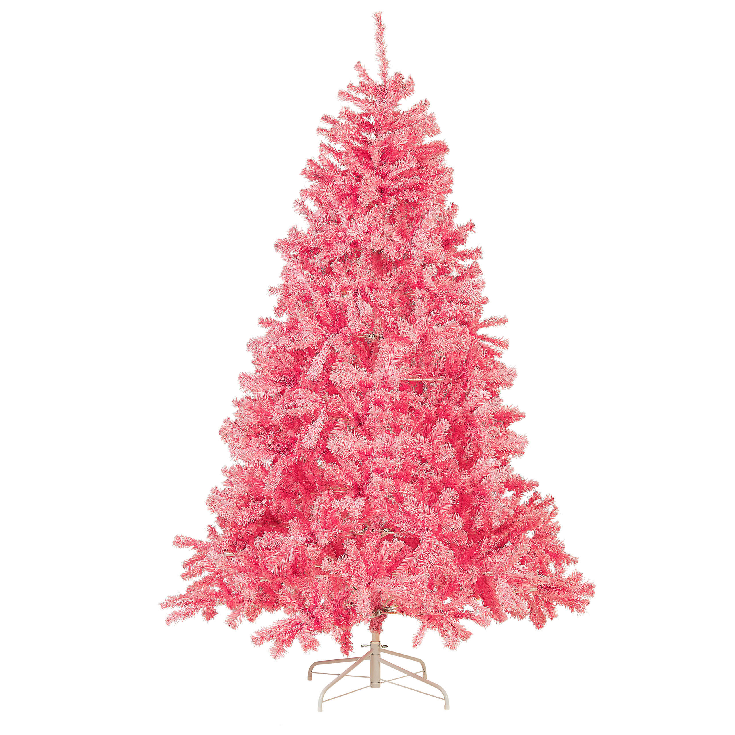 WEIHNACHTSBAUM 210 cm Rosa Farnham - Rosa, Kunststoff (210cm) - Beliani