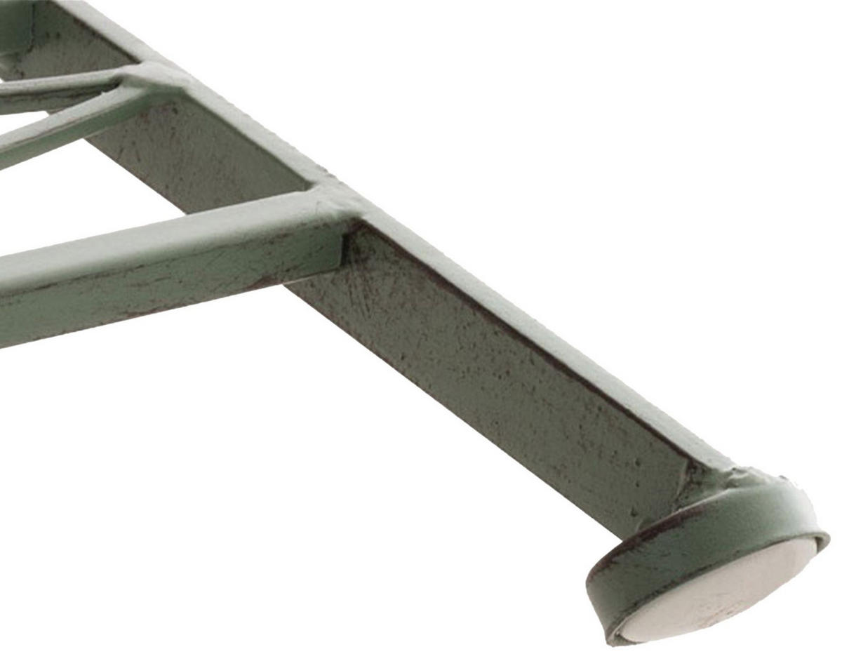 GARTENKLAPPSTUHL Metall Antik-Grün - Grün, Metall (40/95/40cm) - CLP