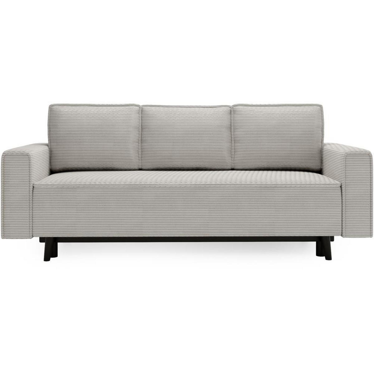 3-SITZER SOFA Monte mit Schlaffunktion beige - Beige, Textil (225/73/95cm) - Beautysofa