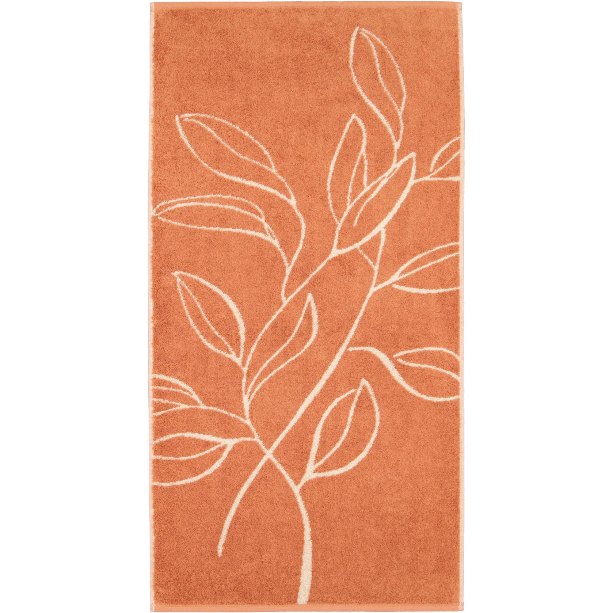 HANDTÜCHER ATELIER FLORAL 6239 KUPFER - 33 - Orange, Textil (50/100cm) - Cawoe