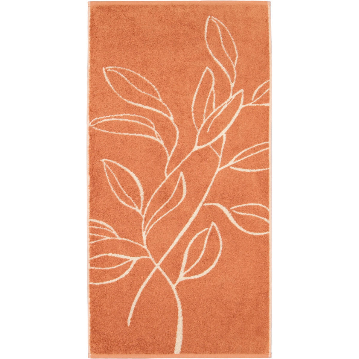 HANDTÜCHER ATELIER FLORAL 6239 KUPFER - 33 - Orange, Textil (50/100cm) - Cawoe