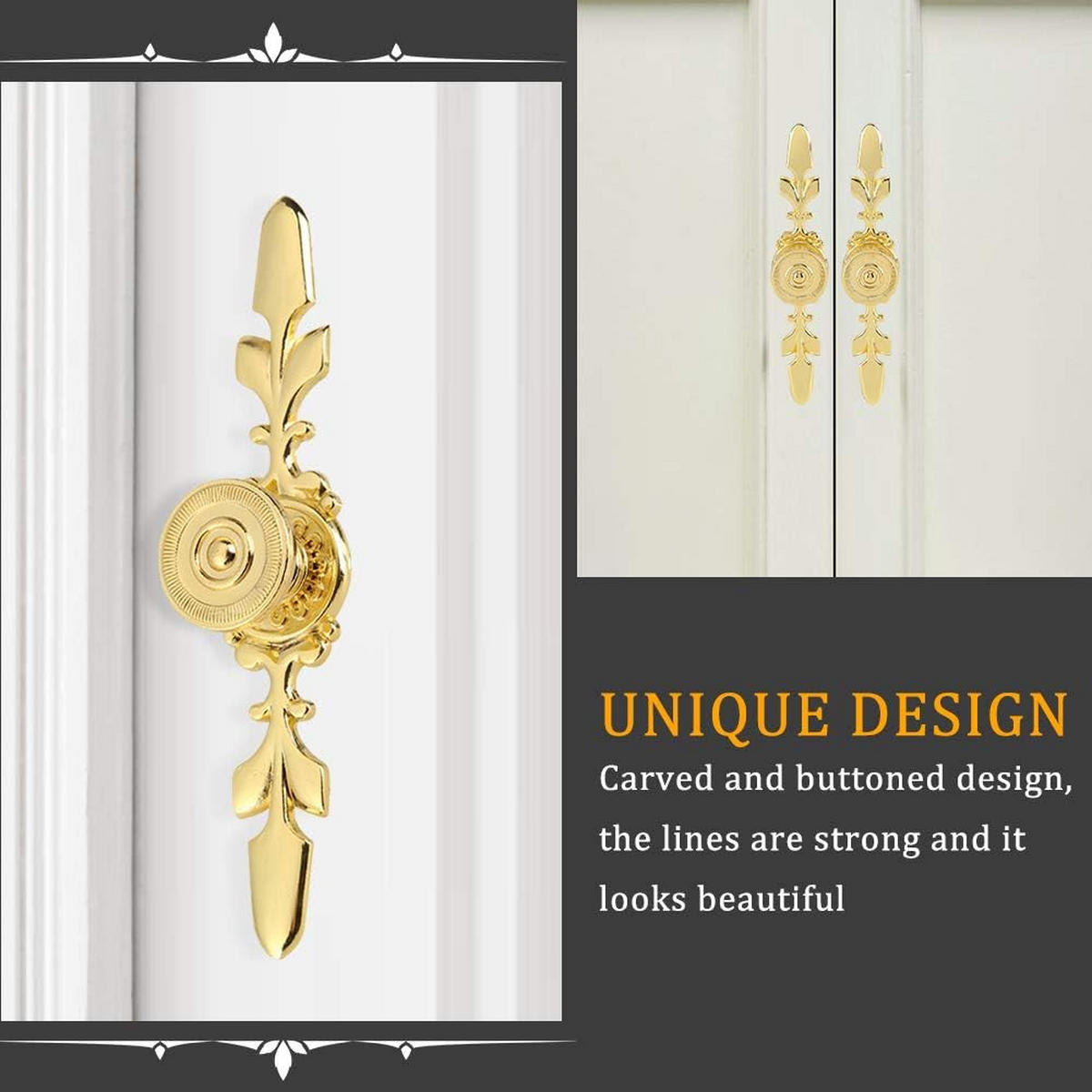 MÖBELGRIFF Gold 4er-Set - Goldfarben, Metall (2.3/2.5/12cm)