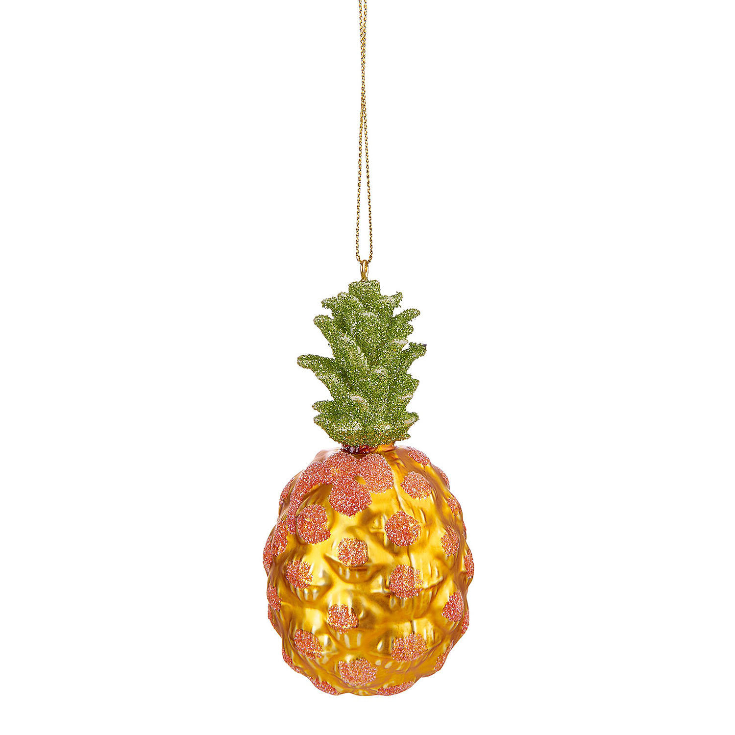 BAUMANHÄNGER Hang On Ananas 11cm - Gelb, Glas (6/11/6cm) - Butlers