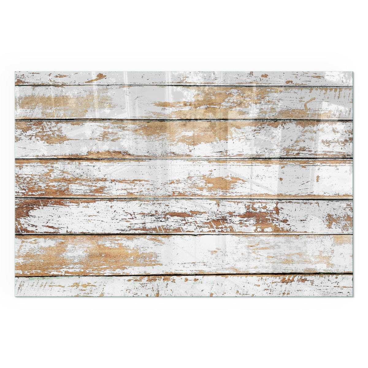 GLASPLATTE für Kamin 120x80 cm - Weiß, Glas (120/80/0.4cm) - TULUP