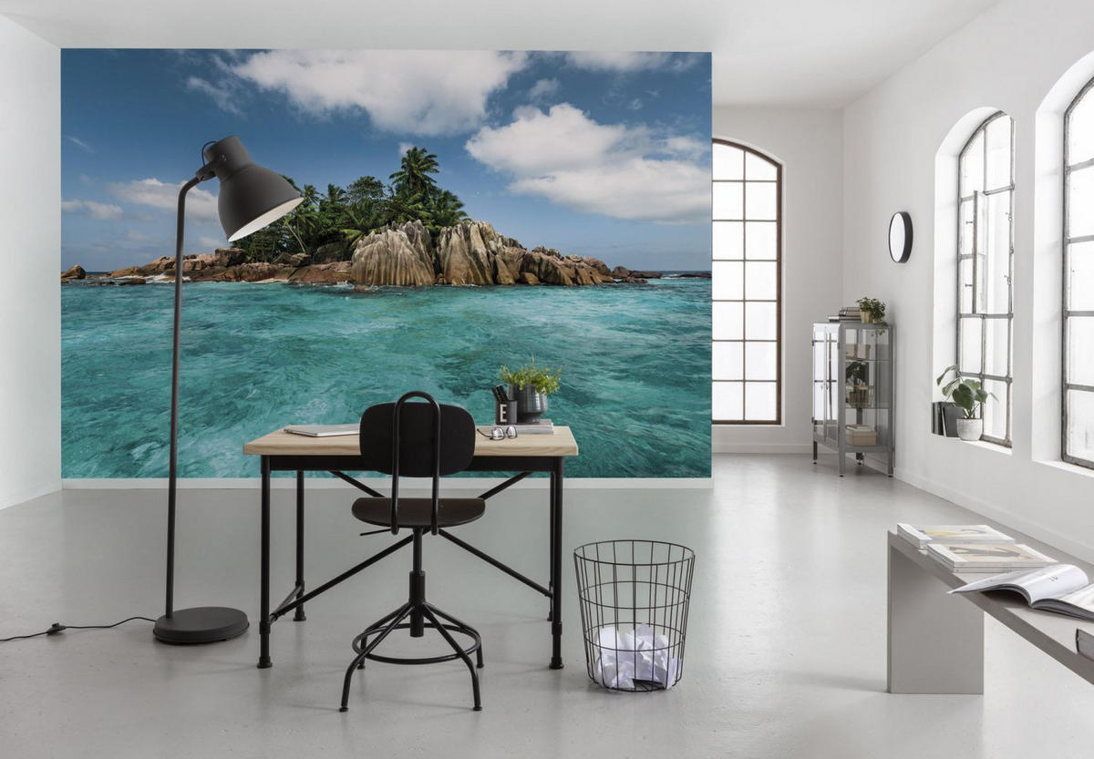 FOTOTAPETE Landschaft 450 x 280 cm - Blau, Papier (450/280cm) - Sanders & Sanders