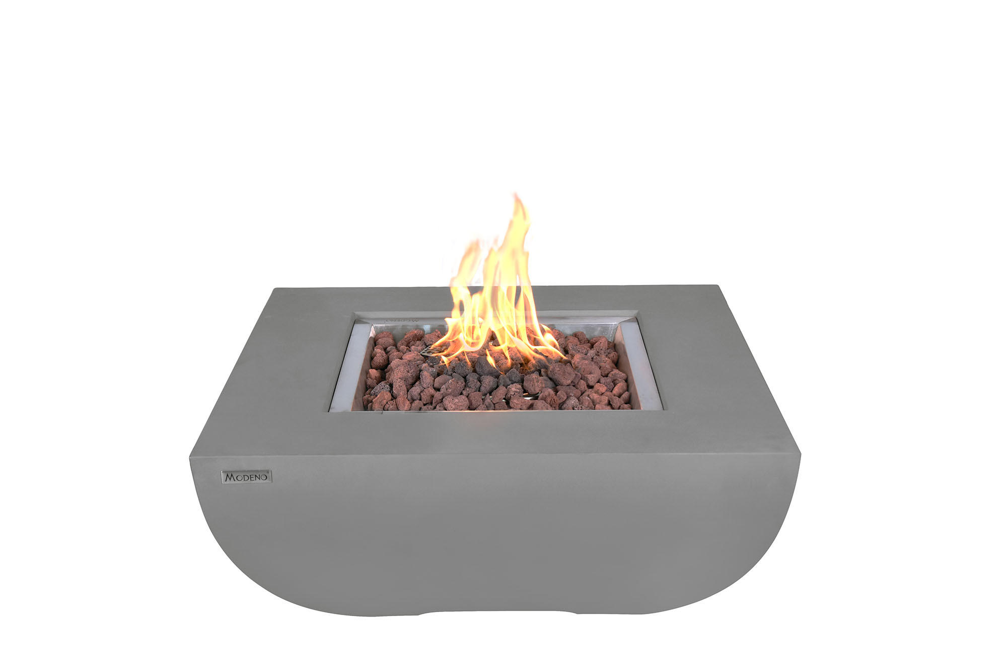 FEUERSTELLE Westport in Beton-Optik grau aus Faserbeton - Grau, Stein (98/47/98cm) - Elementi