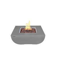 FEUERSTELLE Westport in Beton-Optik grau aus Faserbeton - Grau, Stein (98/47/98cm) - Elementi