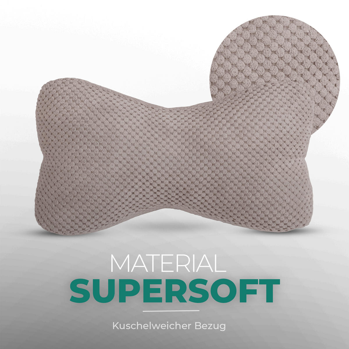 LESEKNOCHEN 18x35 cm Taupe - Taupe, Textil (18/35cm) - Bestlivings