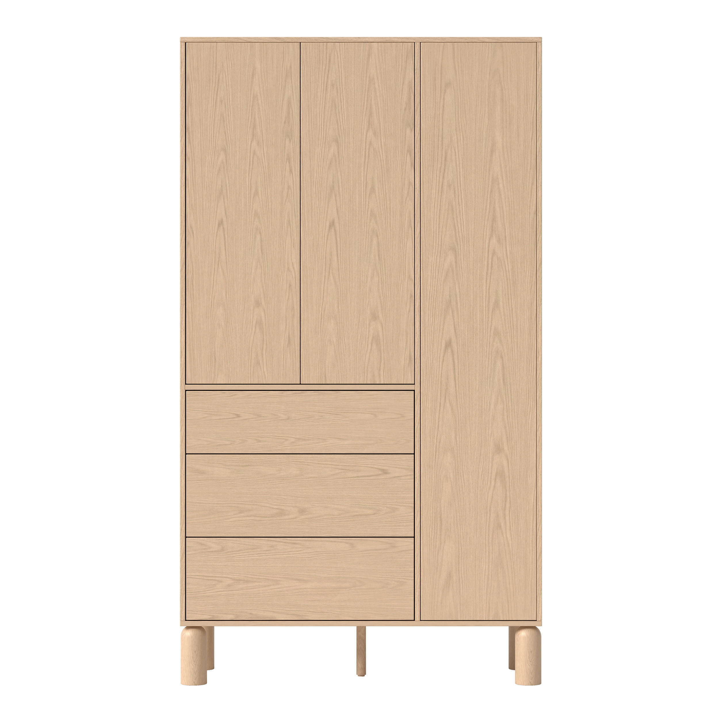 SCHRANK mit Schubladen SENA - Naturfarben, Holzwerkstoff (110/197/55cm) - Idohome