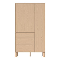 SCHRANK mit Schubladen SENA - Naturfarben, Holzwerkstoff (110/197/55cm) - Idohome