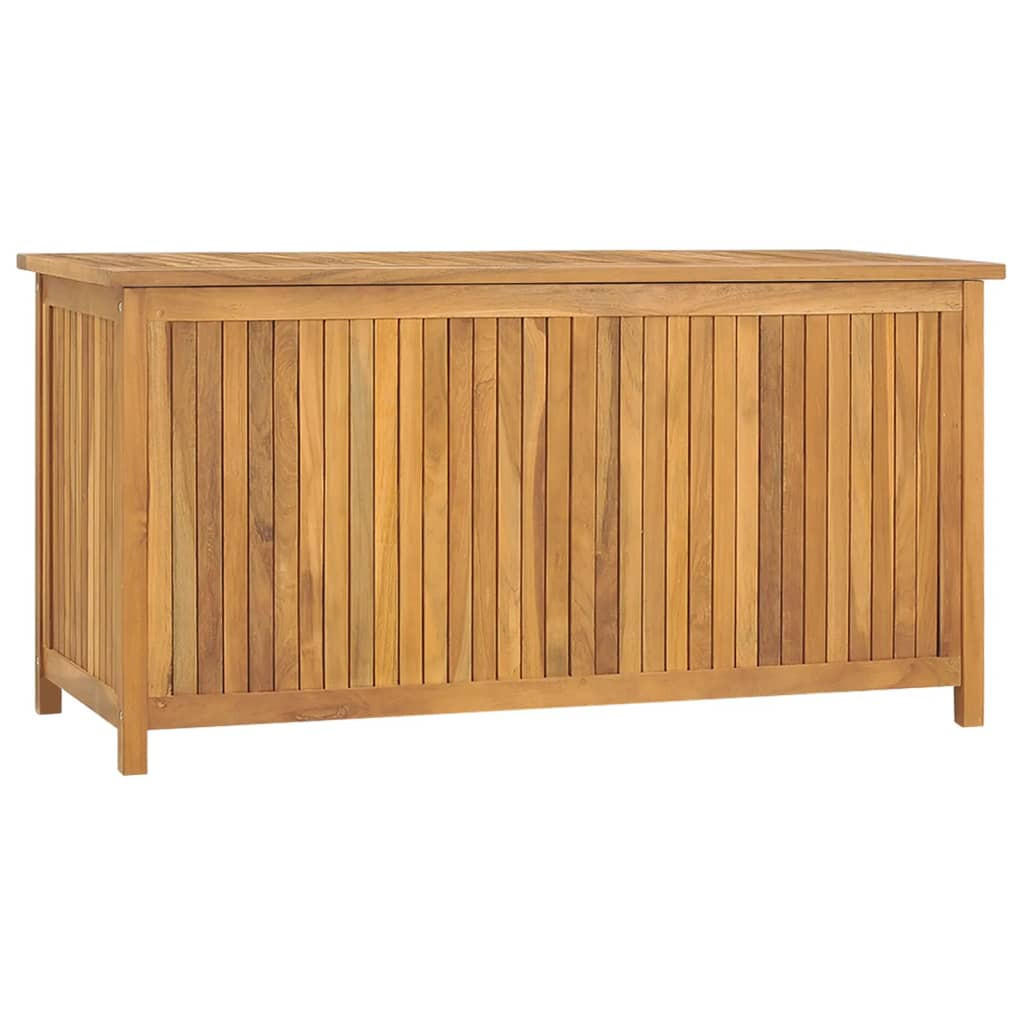 GARTENBOX 114x50x58 cm Massivholz Teak - Braun, Holz (114/58/50cm) - furnicato
