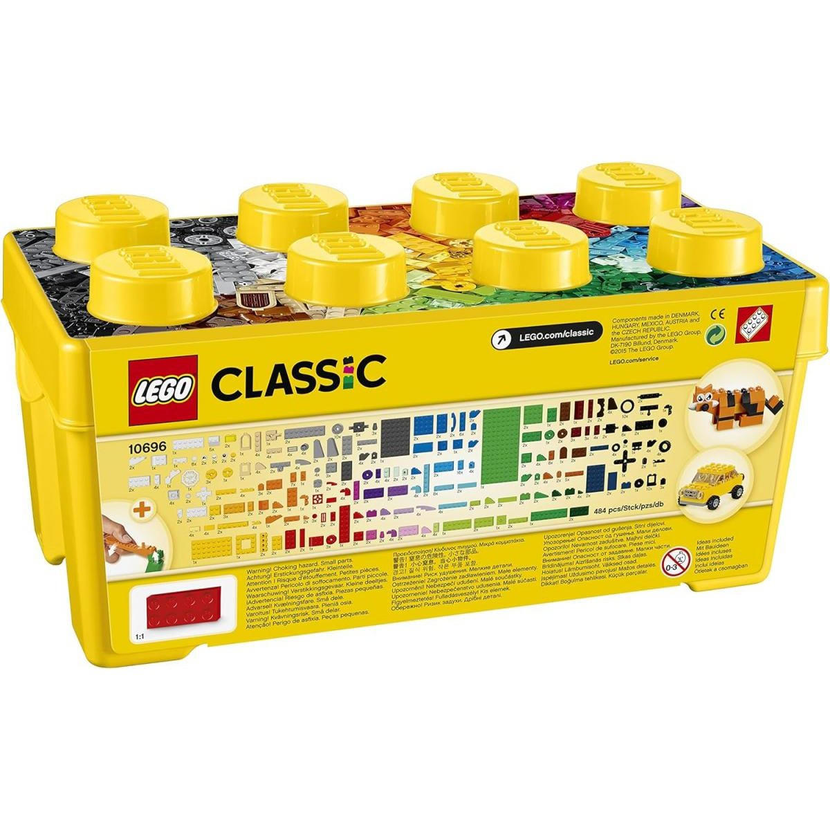 Lego Klemmbausteine Gelb 18x18x37 cm