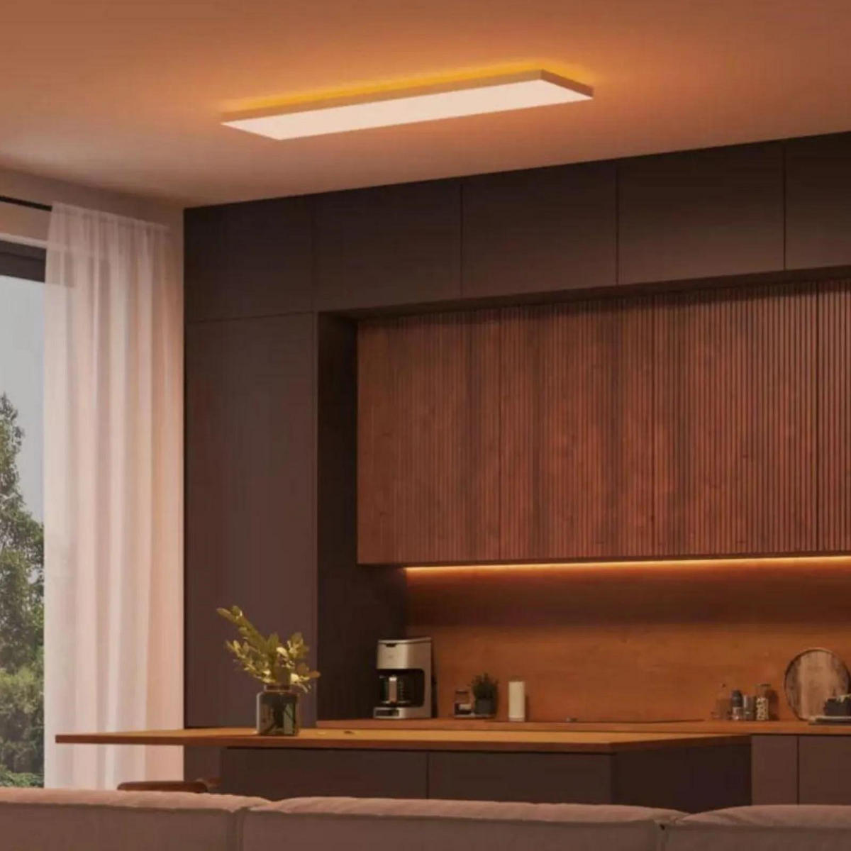 DECKENLEUCHTE Datura Weiß - Weiß, Metall (30/30/5cm) - Philips HUE