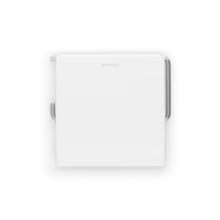 TOILETTENBÜRSTENGARNITUR ReNew, White / Weiß - Weiß, Metall (14.4/11.8/16.5cm) - Brabantia