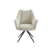 STUHL - 68.5 cm x 68.5 cm - Stoff - Beige - KARDESA - Beige, Textil (68.5/91/68.5cm) - Vente-Unique