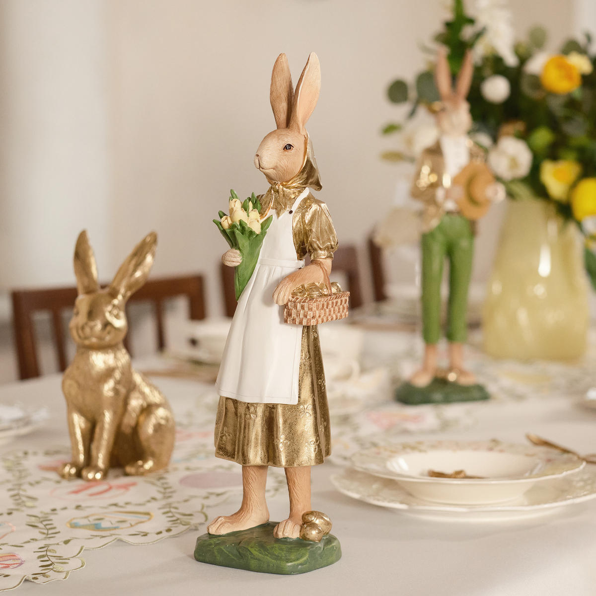 DEKOFIGUR Permera - Beige, Kunststoff (14/43.5/10cm) - home&you