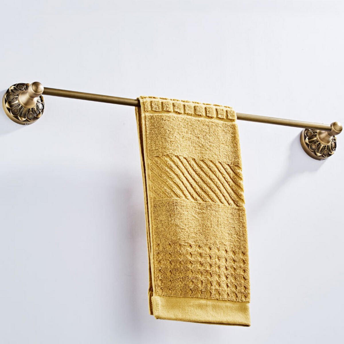 HANDTUCHHALTER, Aus Messing, Länge 60,5 cm - Gelb, Metall (6.6/7.1/60.5cm) - Weltevree