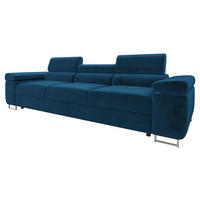 SOFA Torezio 3 - Blau, Holz/Textil (263/90/102cm) - MIRJAN24