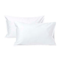 KINDER-KISSENBEZÜGE 2er-Set, Bio-Baumwolle - Weiß, Textil (40/60cm) - Homescapes