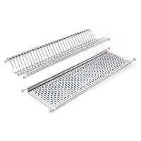 GESCHIRRABTROPFER für Hochschränke, Modul 900mm, Edelstahl - Edelstahlfarben, Metall (24/8/87cm) - EMUCA