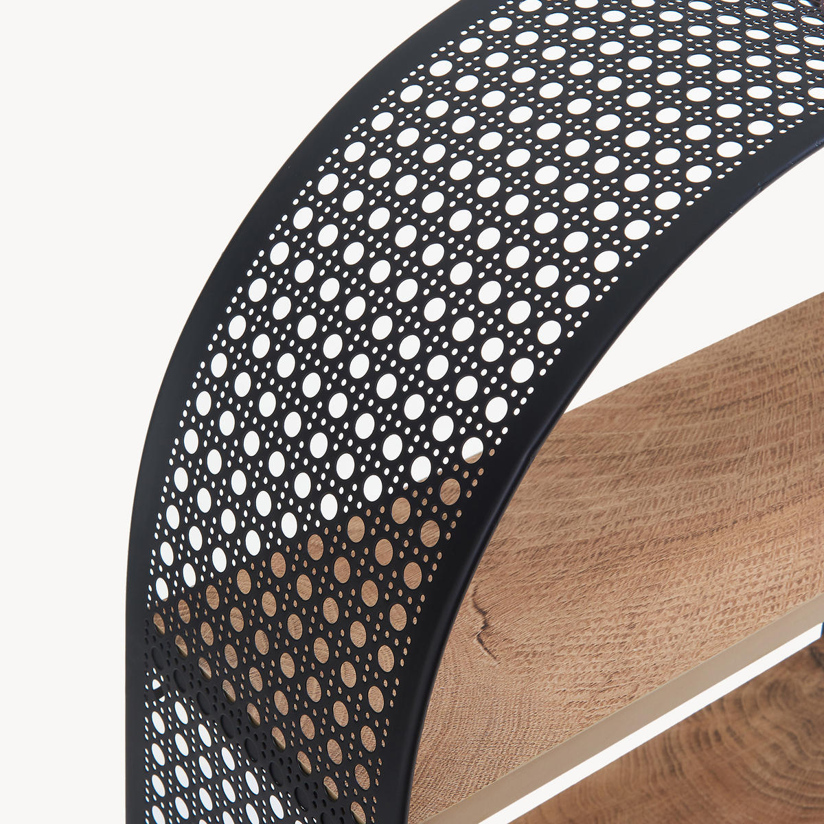 WANDREGAL Jäller II. - Schwarz, Holzwerkstoff/Metall (34.5/53/13.5cm) - [en.casa]