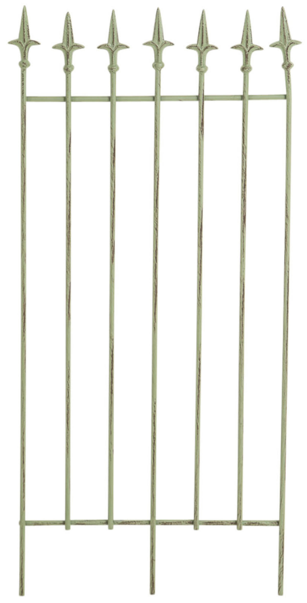 RANKGITTER 2er Set Metall antik-grün - Grün, Metall (50/100/0.7cm) - CLP