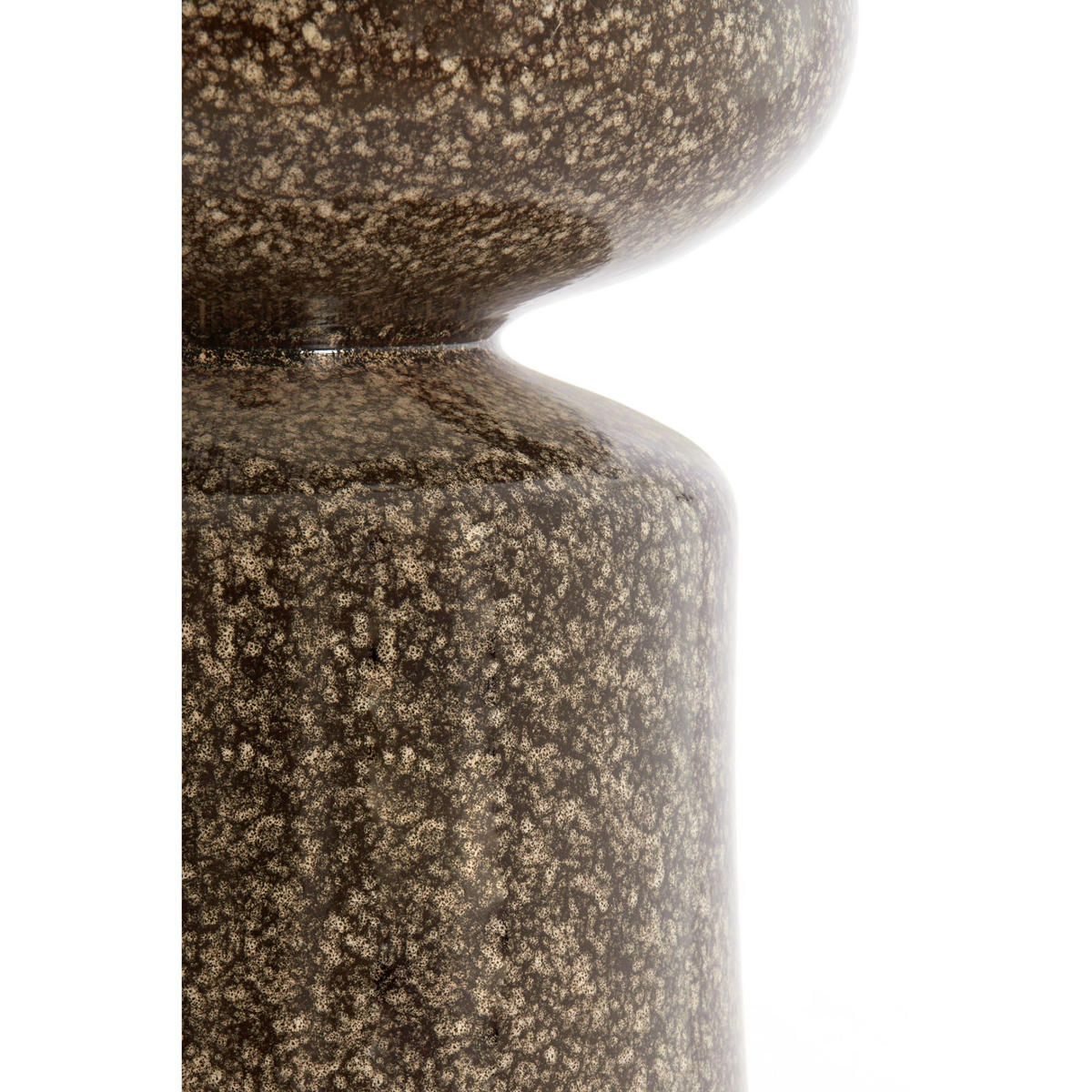 BEISTELLTISCH Kotor Braun 33.5/33.5/45 cm - Braun, Keramik (33.5/33.5/45cm) - Light & Living