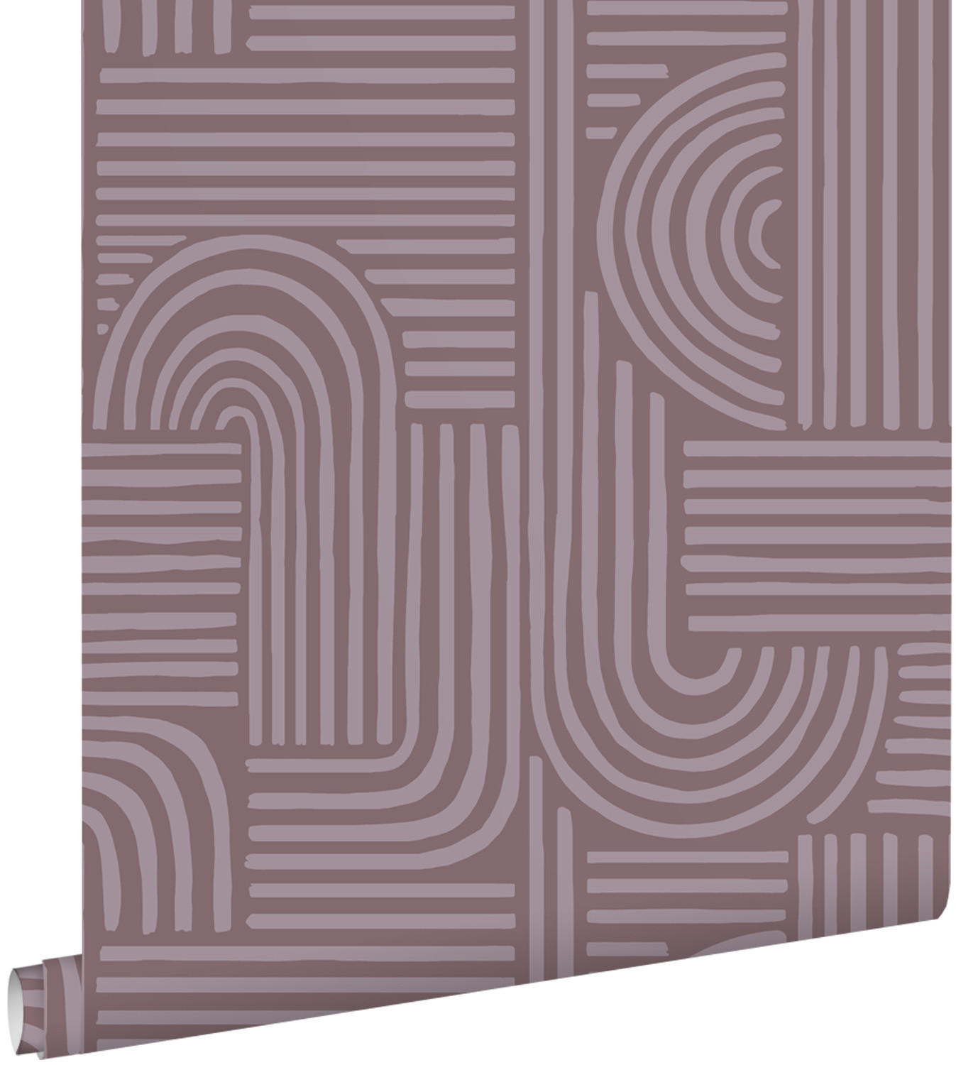 TAPETE 3D-Muster 50 x 900 cm - Lila, Papier (50/900cm) - ESTAhome