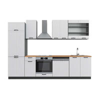 KUHINJSKI BLOK Fame-Line Seoska Bijela / Antracit 300 cm , RP Hrast - bijela/antracit, drvni materijal (300/206.8/60cm) - Vicco