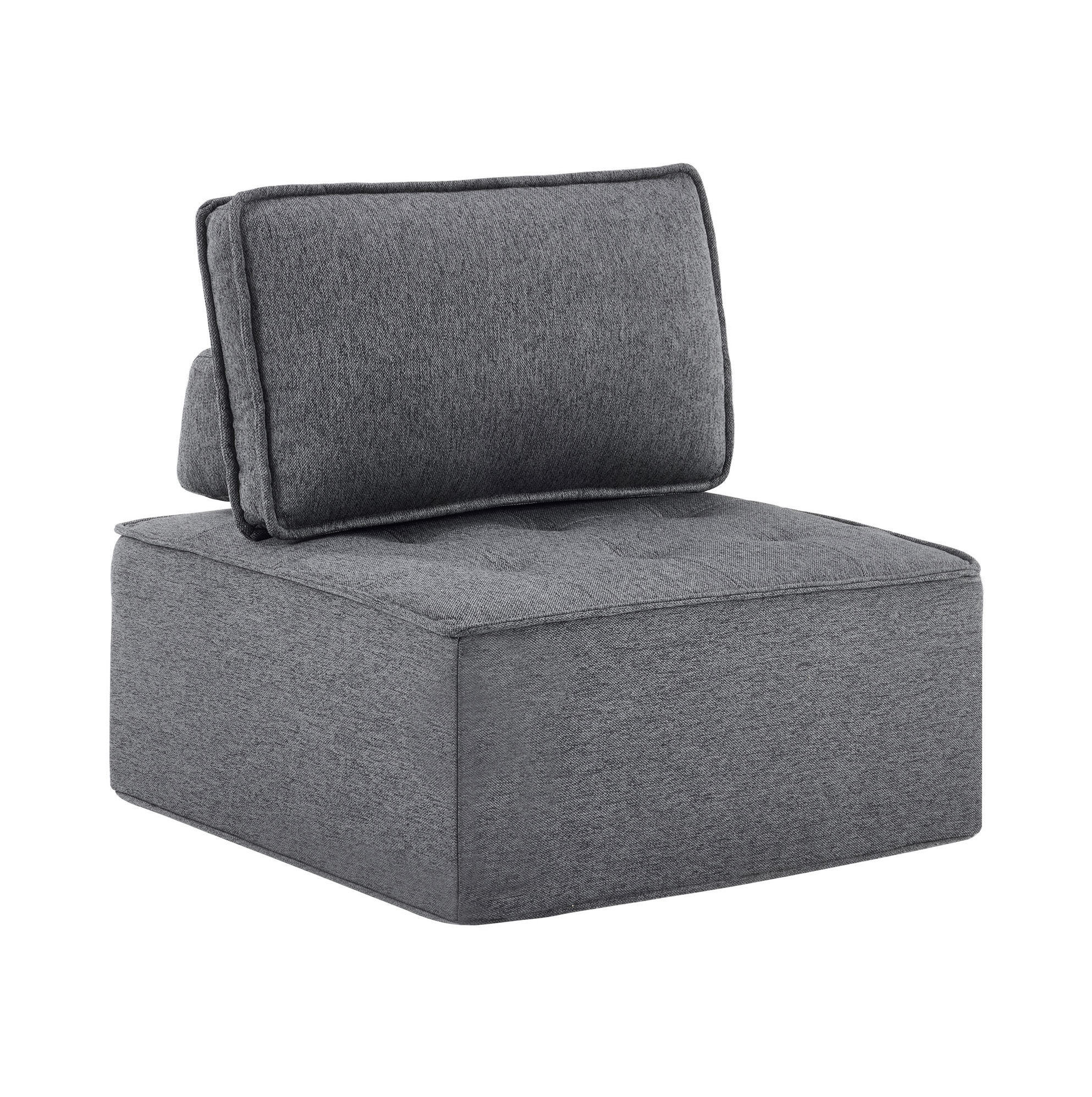 SESSEL 81/81/81 cm mit ergonomischer Rückenlehne und kompaktem Design, Dunkelgrau - Dunkelgrau, Holzwerkstoff (81/81/81cm) - Redom
